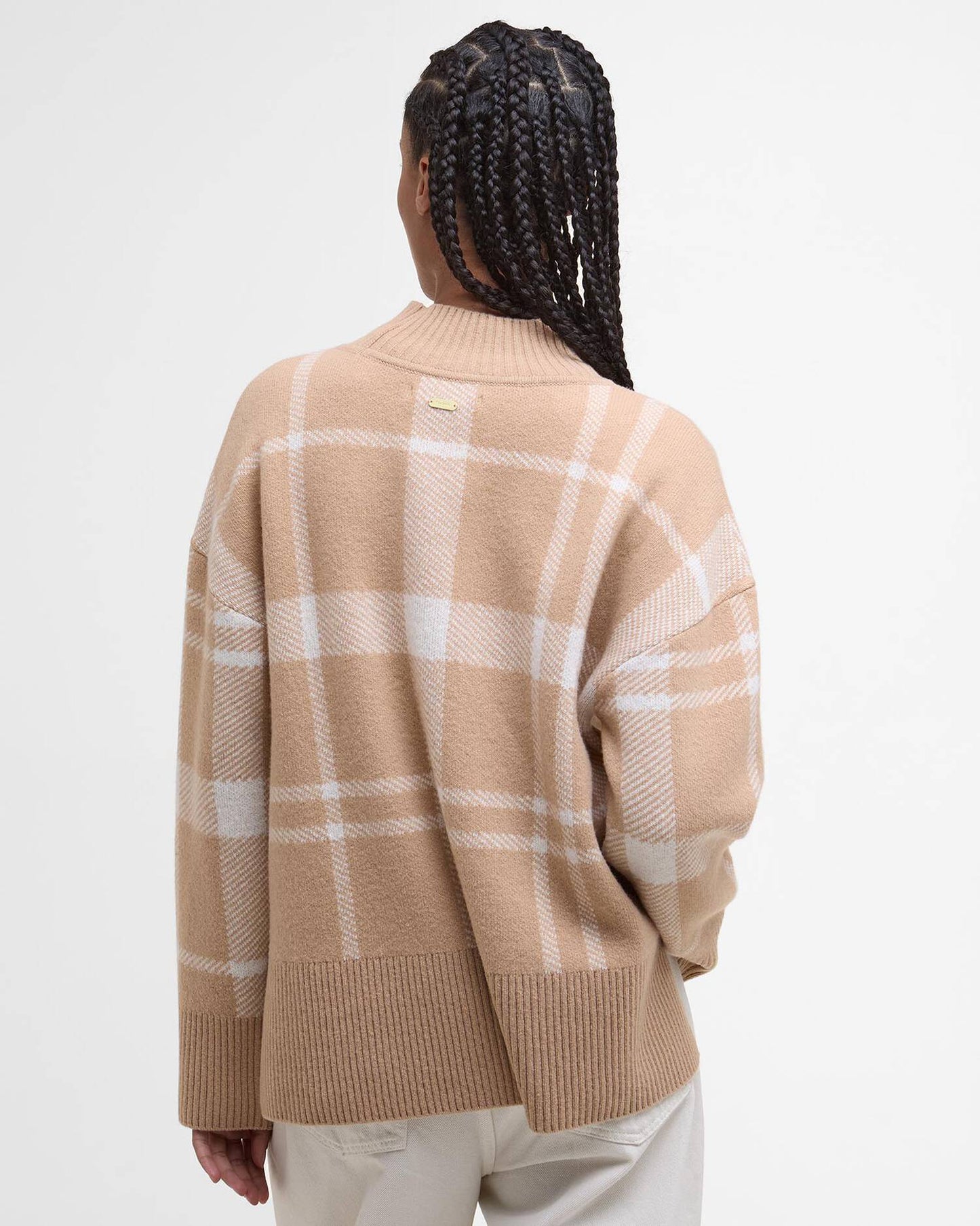 Barbour Harriet Tartan High-Neck Jumper