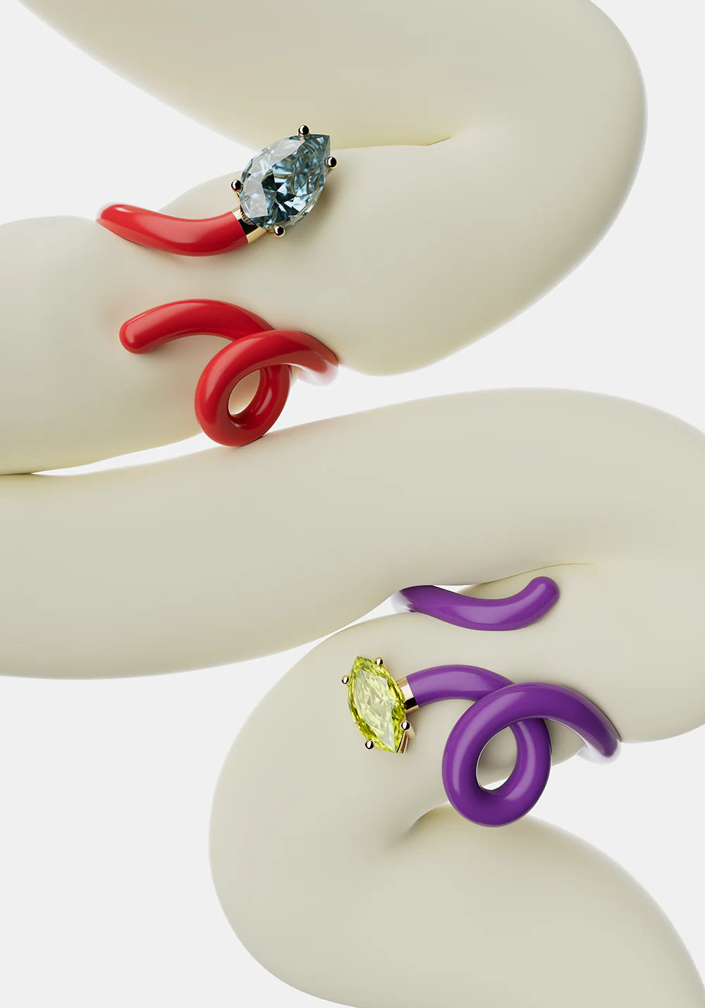 Baby Vine Ring Red