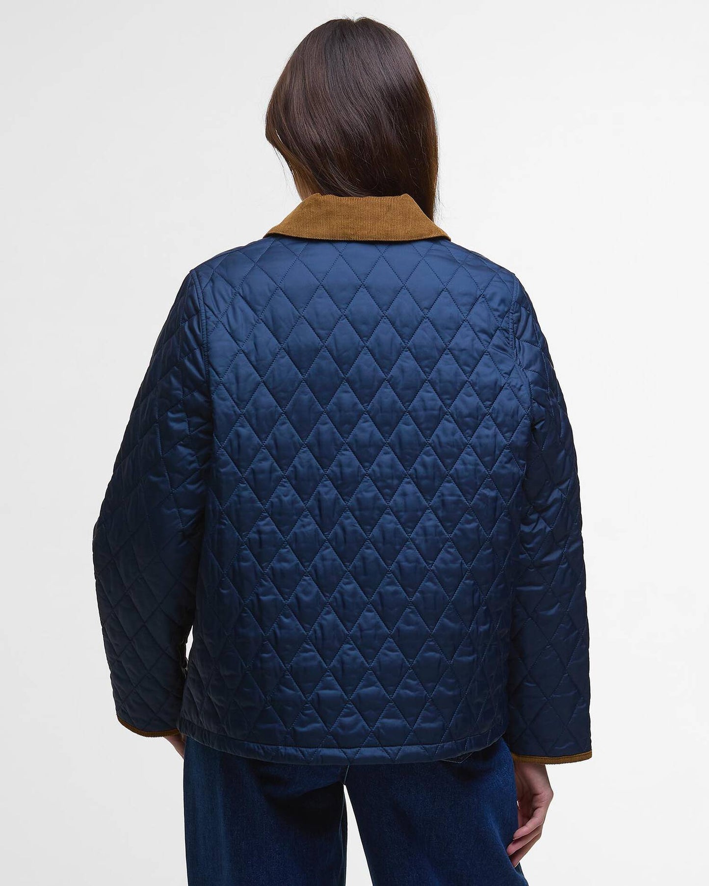 Barbour Icons Cropped Liddesdale Quilted Jacket - Navy