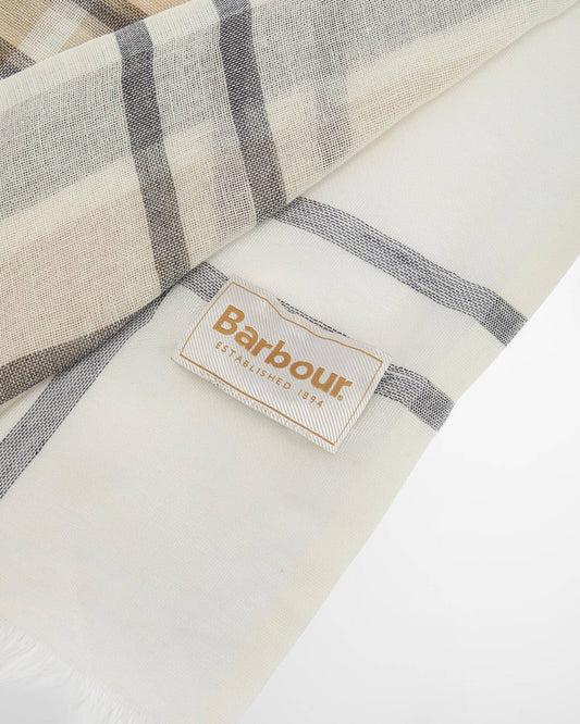 Barbour Abigail Tartan Scarf - Navy
