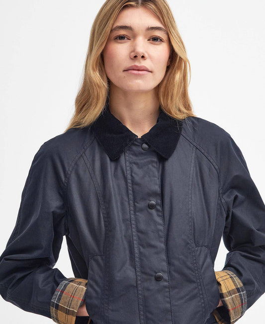 Barbour Beadnell Wax Jacket - Navy