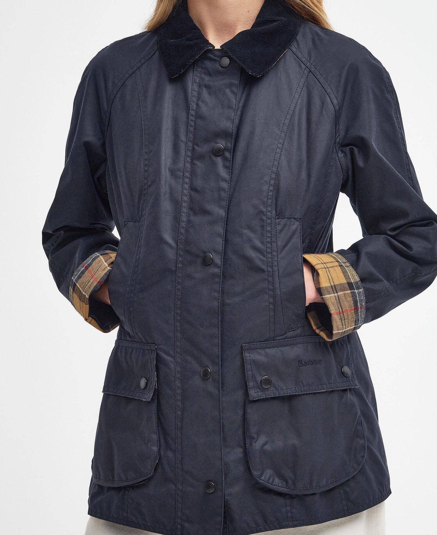 Barbour Beadnell Wax Jacket - Navy