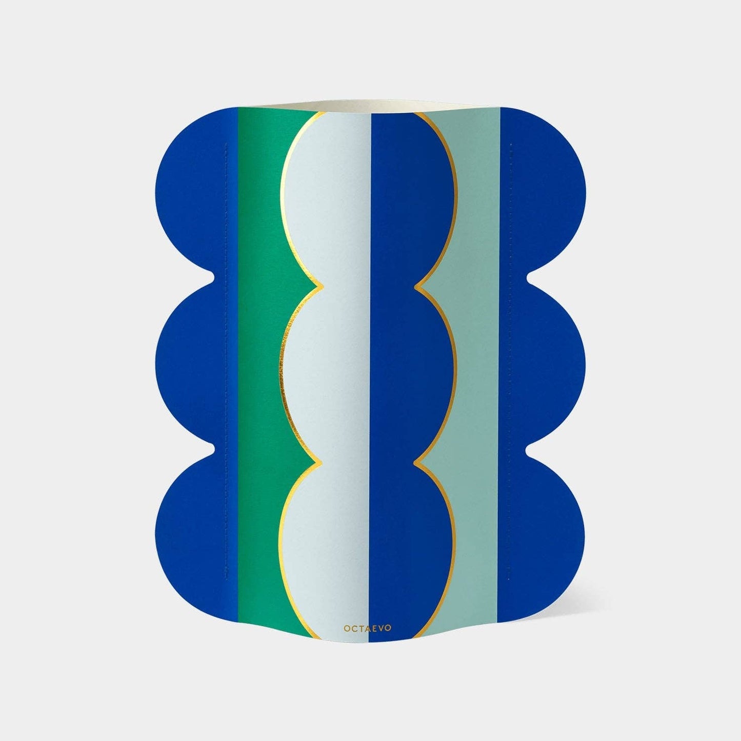 OCTAEVO Paper Vase Riviera Wave