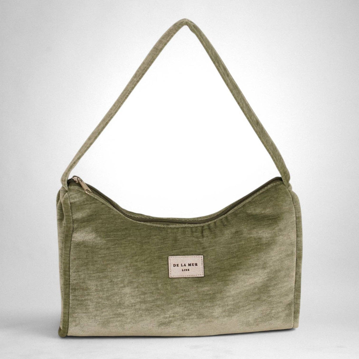 Velvet Small Evening Bag – Sage Green