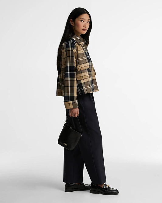 Barbour Delilah Tartan Showerproof Jacket in Birchwood Dress