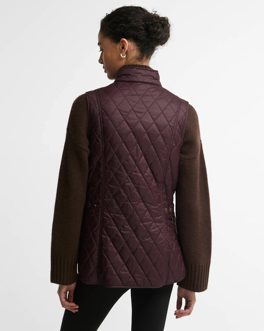 Women’s Barbour Otterburn quilted gilet in Fig