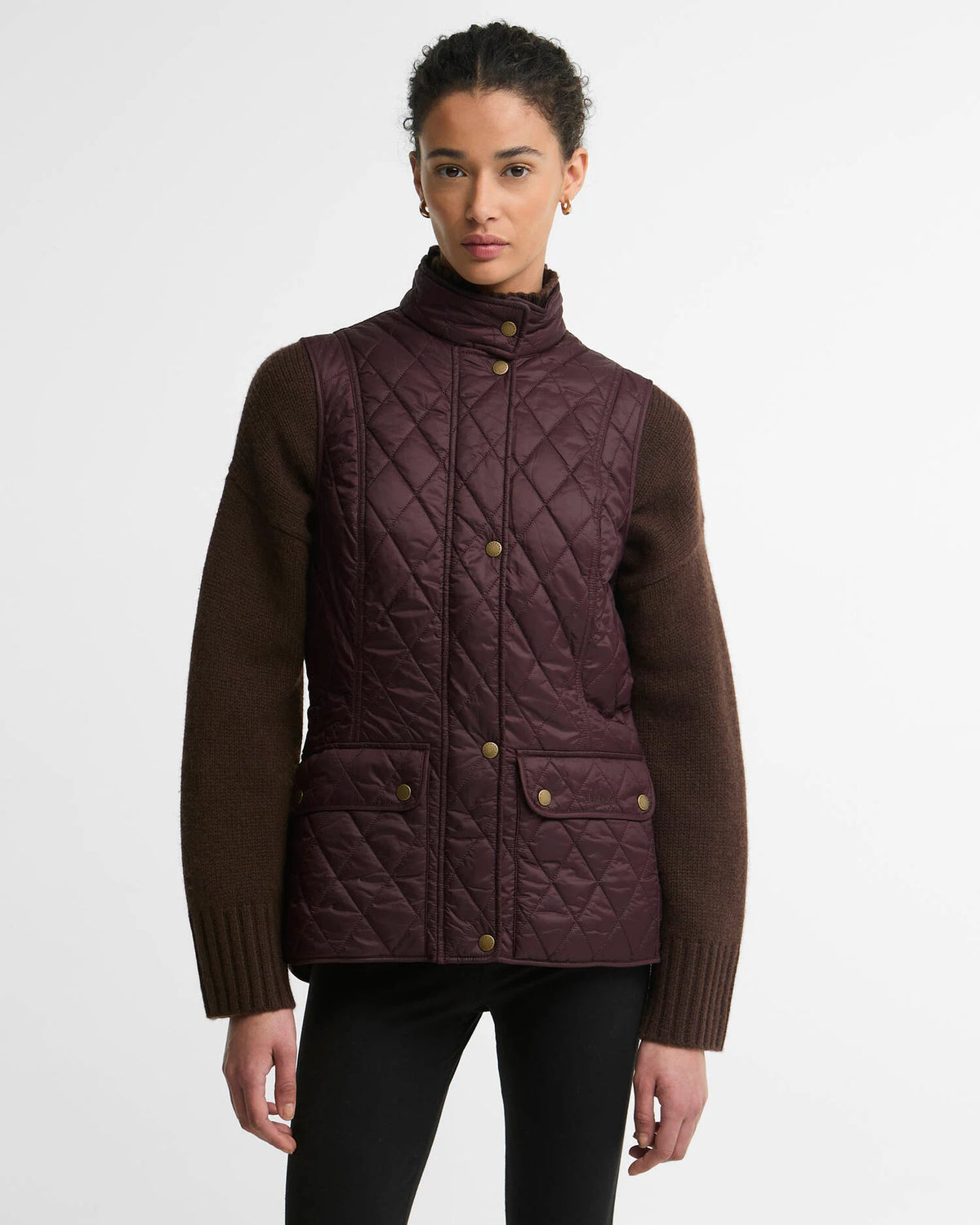 Barbour Otterburn Gilet in Fig women’s quilted vest