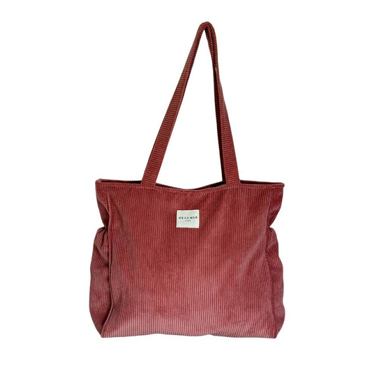 Zippered Tote Bag Coral