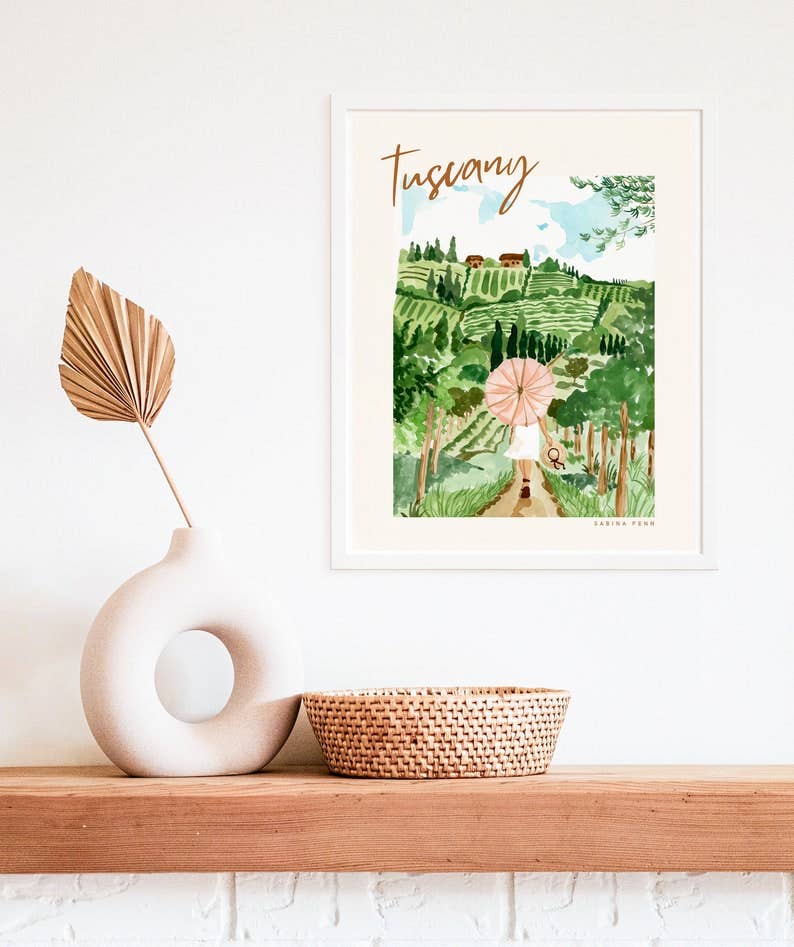 Tuscany Art Print: 8x10”