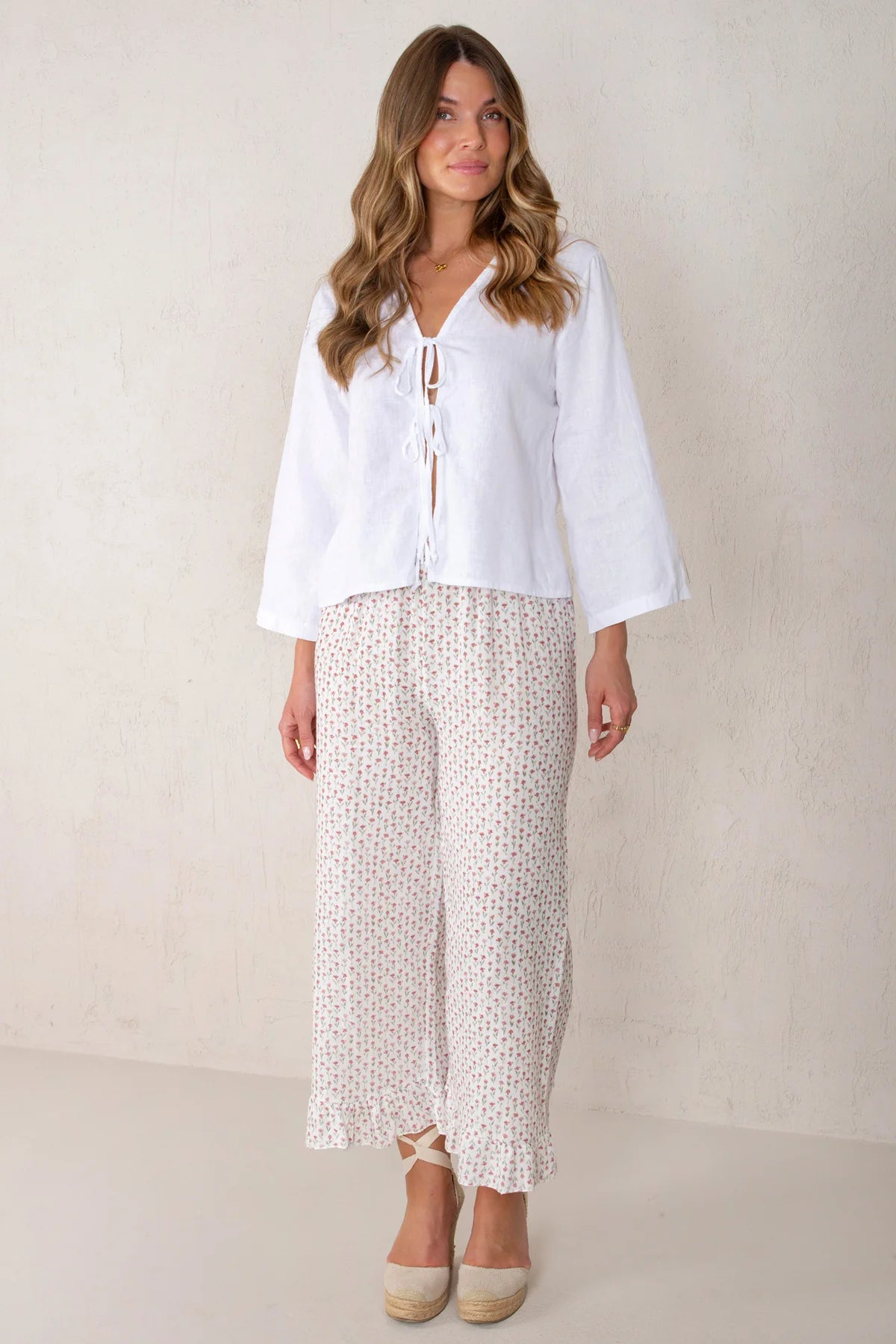 Elena Shirt White Linen