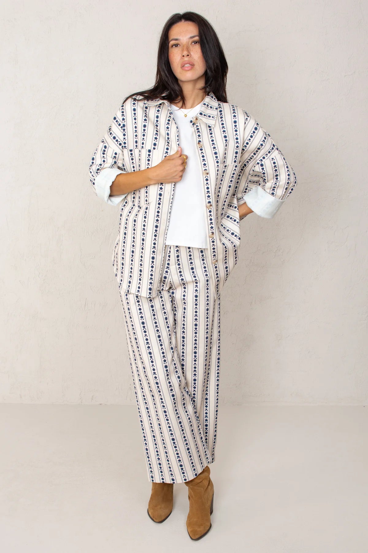 Celia Jacket Blue Flowers