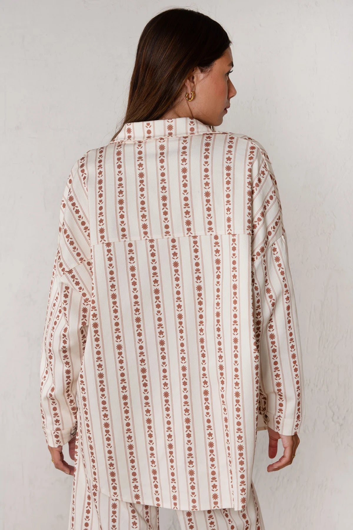 Celia Jacket Orange Flowers