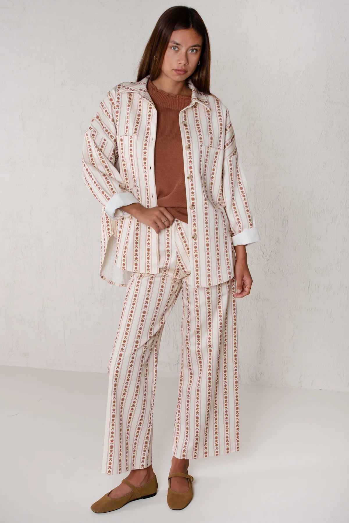 Celia Jacket Orange Flowers