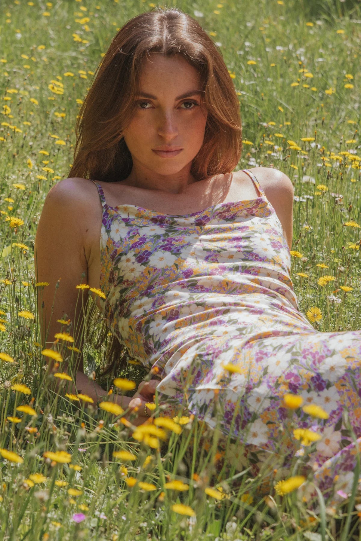 Olivia Dress Monet Flowers