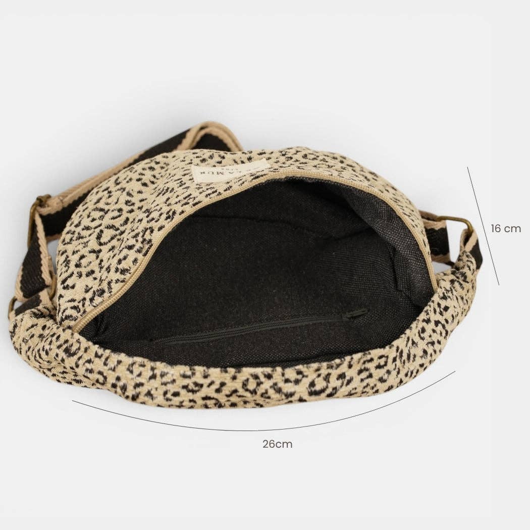 Leopard Jacquard Fanny Pack