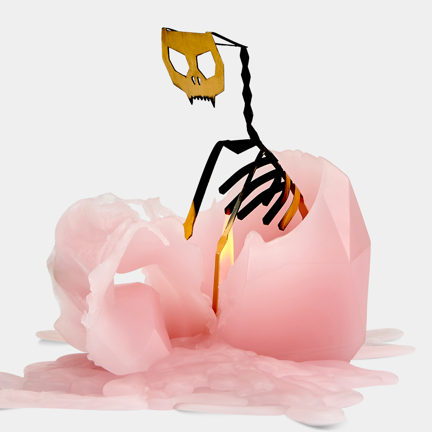 Pyropet Cat Skeleton Candle