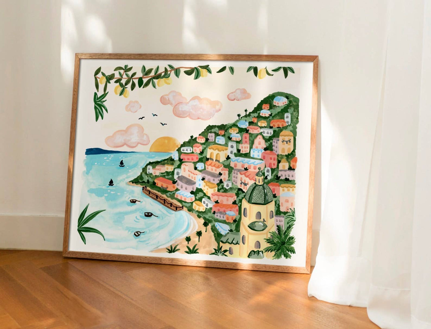 Amalfi Coast Art Print: 8x10"