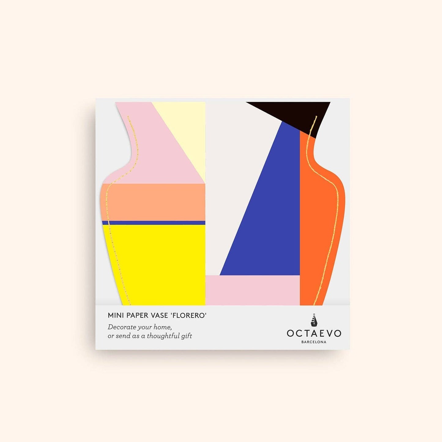 OCTAEVO Bazaar Mini Paper Vase