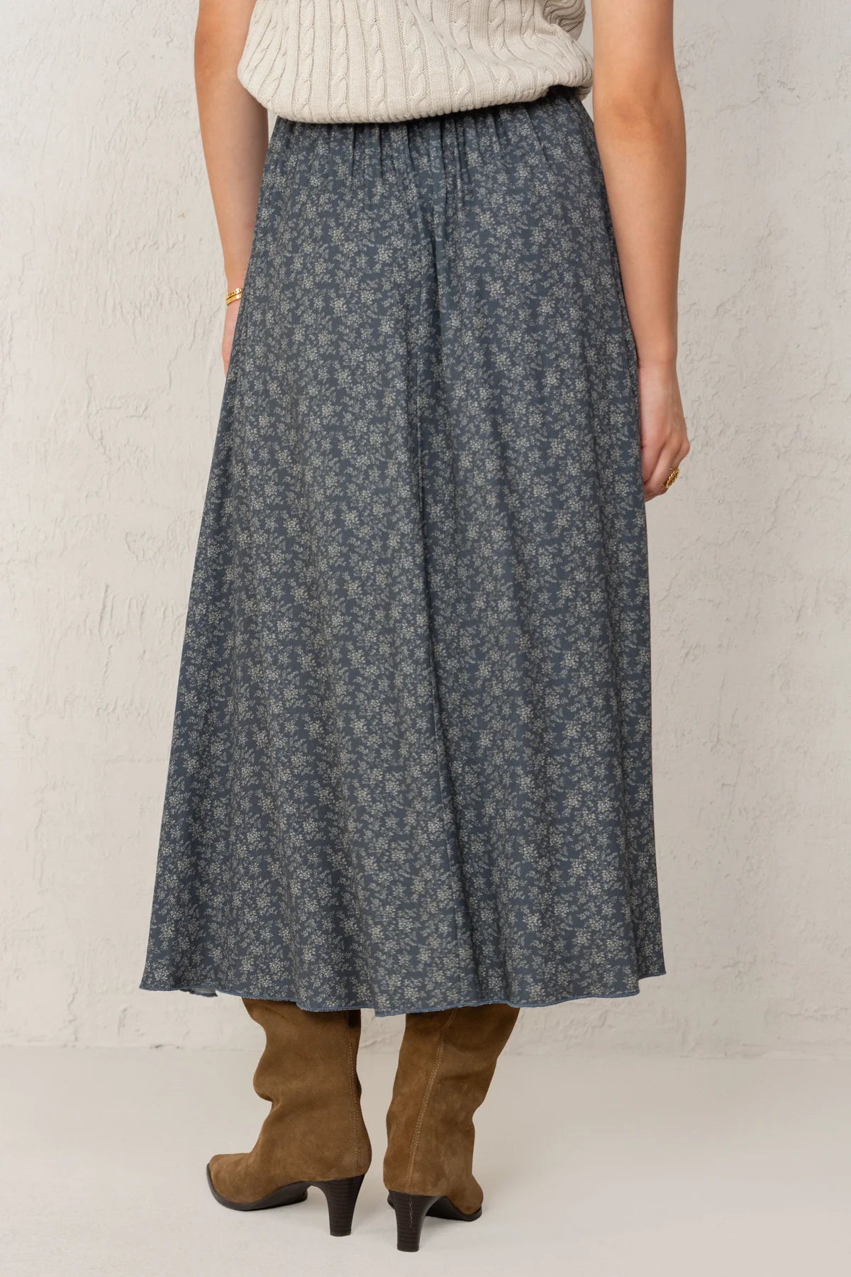 Carla Skirt Blue Flowers