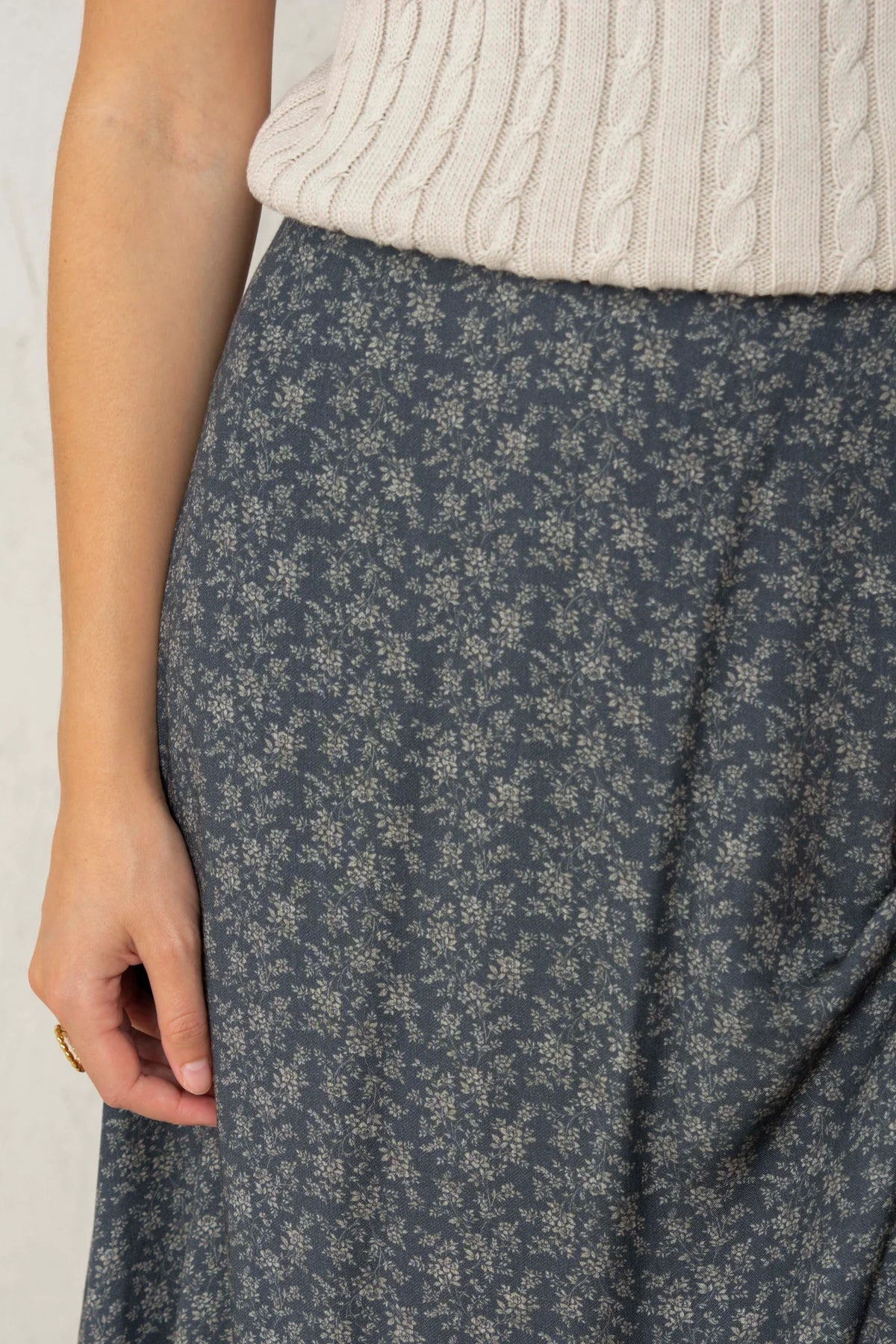 Carla Skirt Blue Flowers