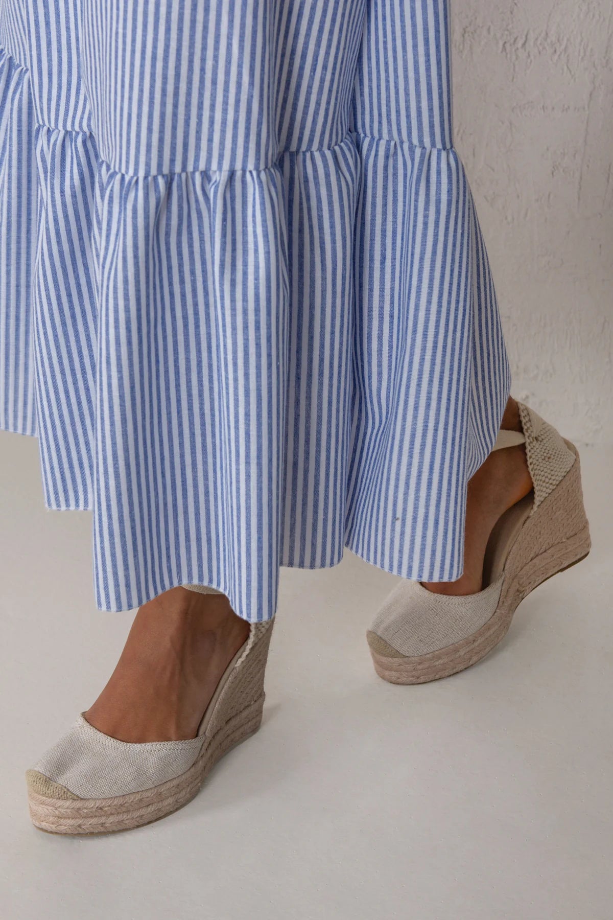 Blue Striped Nautical Skirt