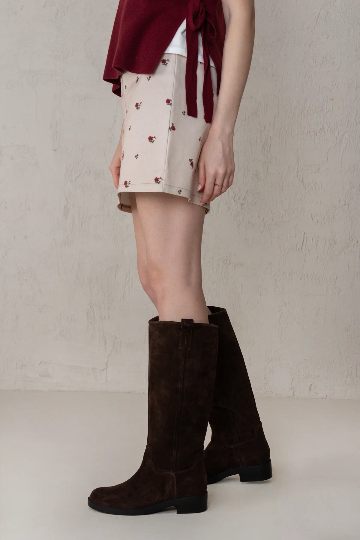 Margot Skirt - Red Flowers