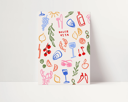 Dolce Vita Italian Print