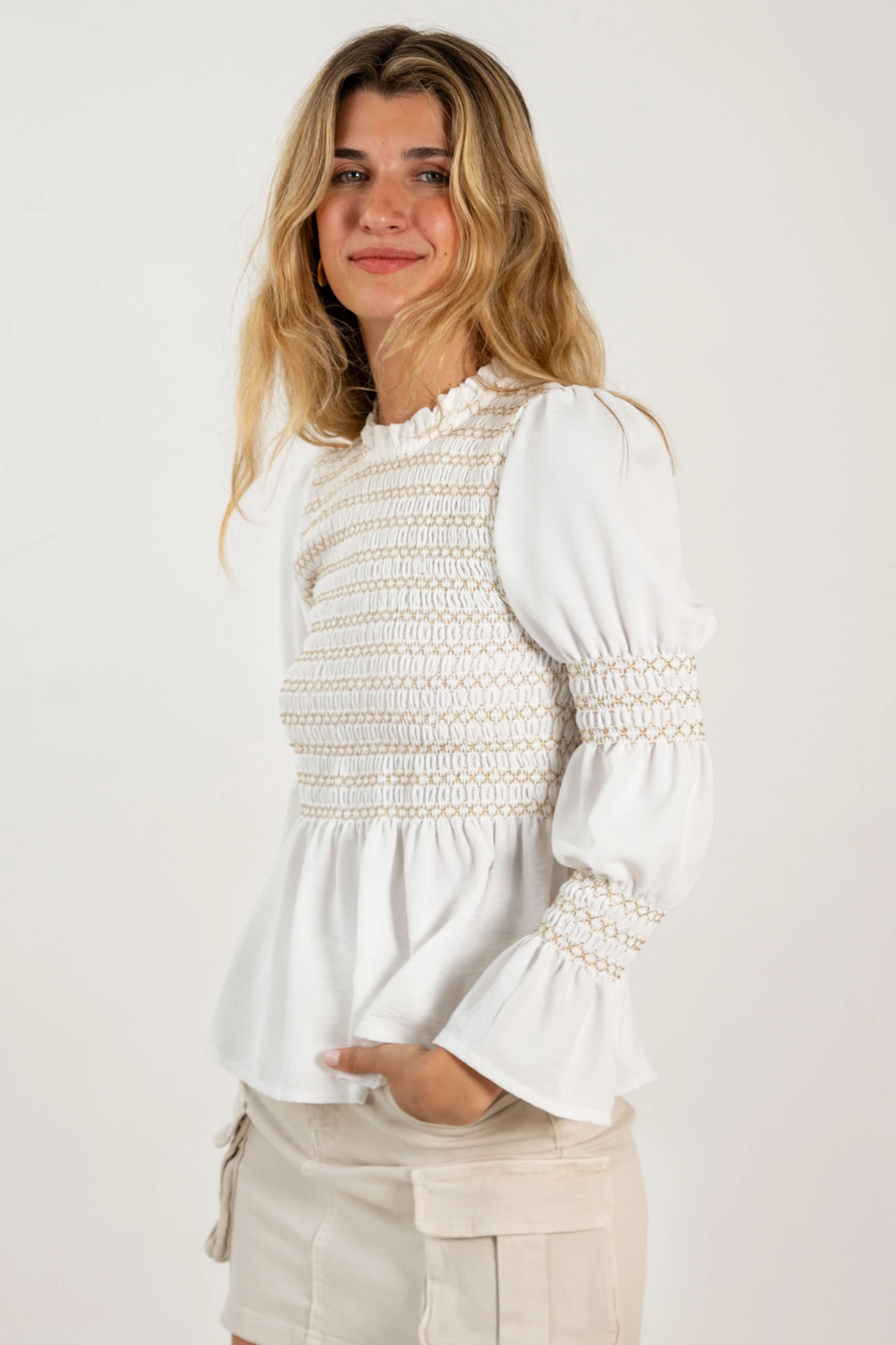 Leonor Shirt White