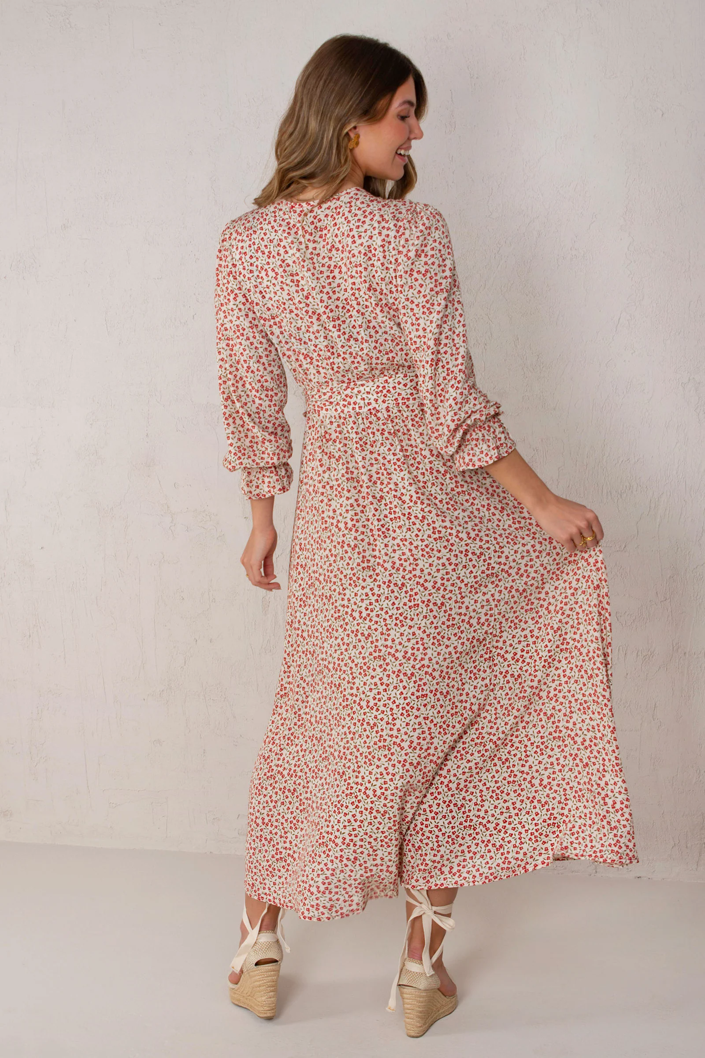 Julieta Dress Red Flowers