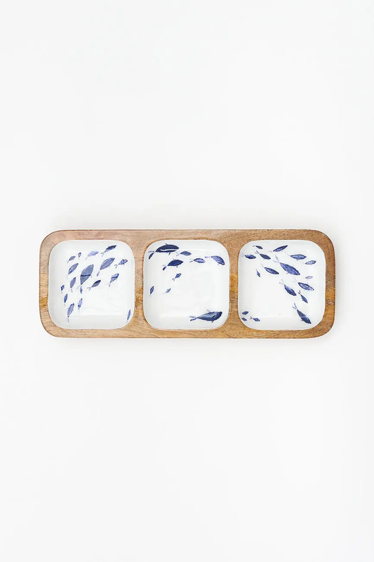 School of Fish 3 Section Tray