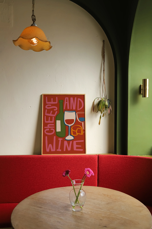 Cheese and Wine Print