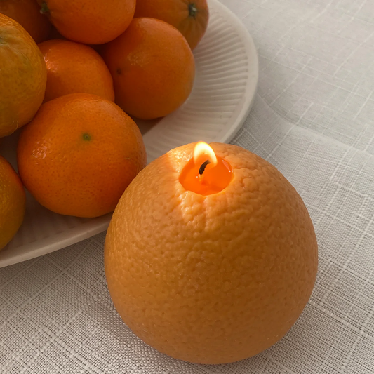 Orange Candle Large