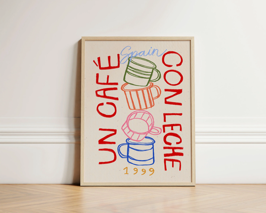 Un Cafe Con Leche Print