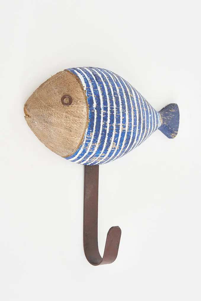 Striped Fish Coat Hooks