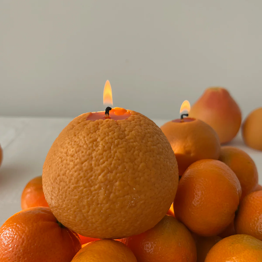 Orange Candle Large
