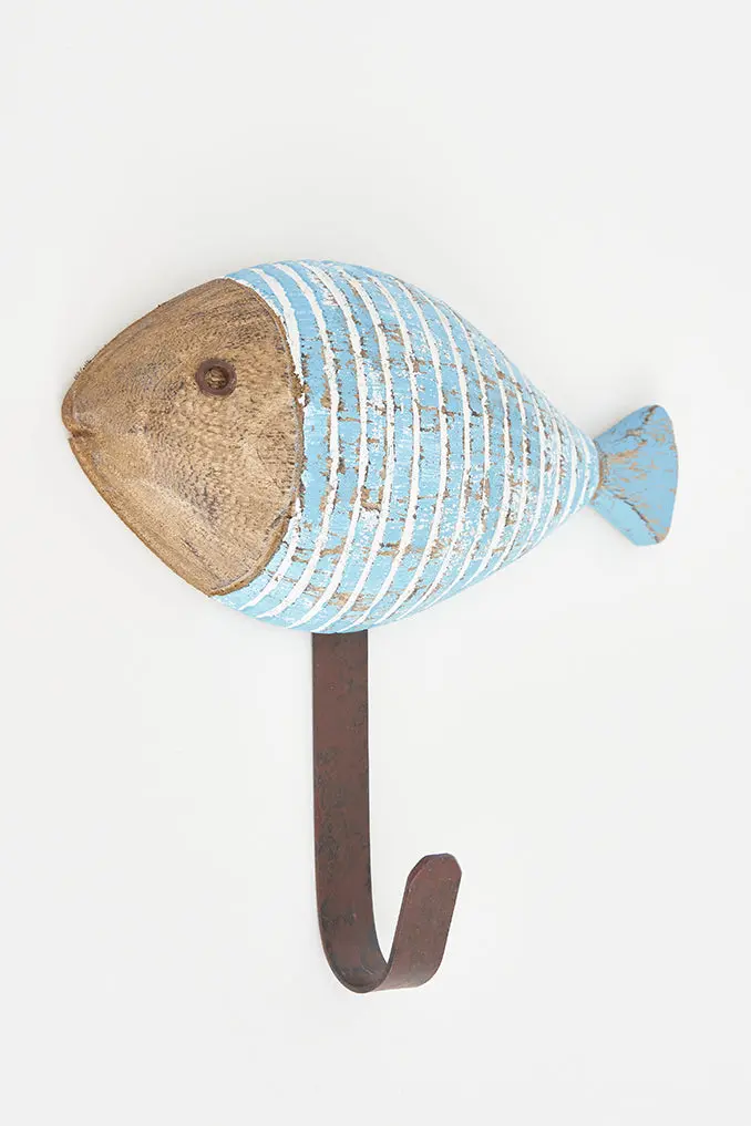 Striped Fish Coat Hooks