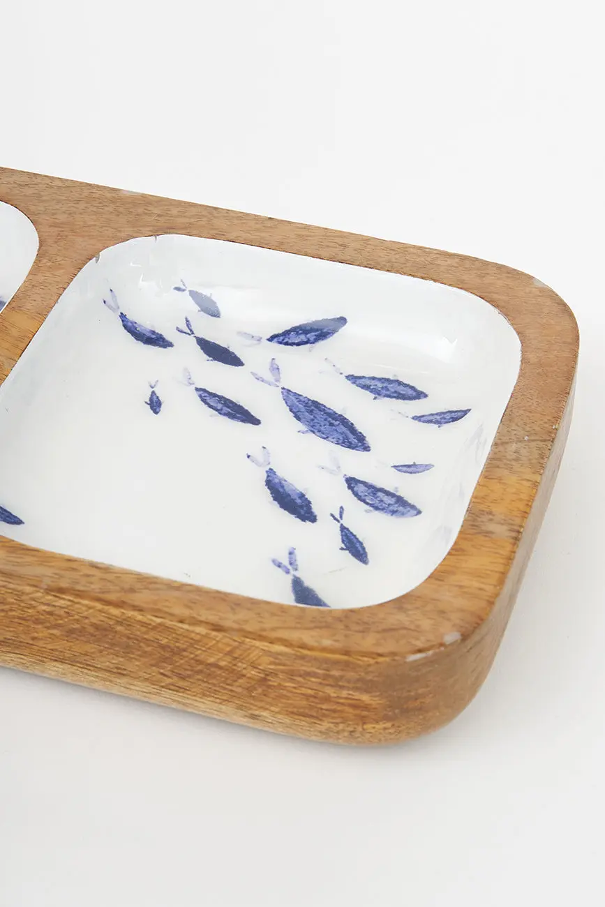 School of Fish 3 Section Tray