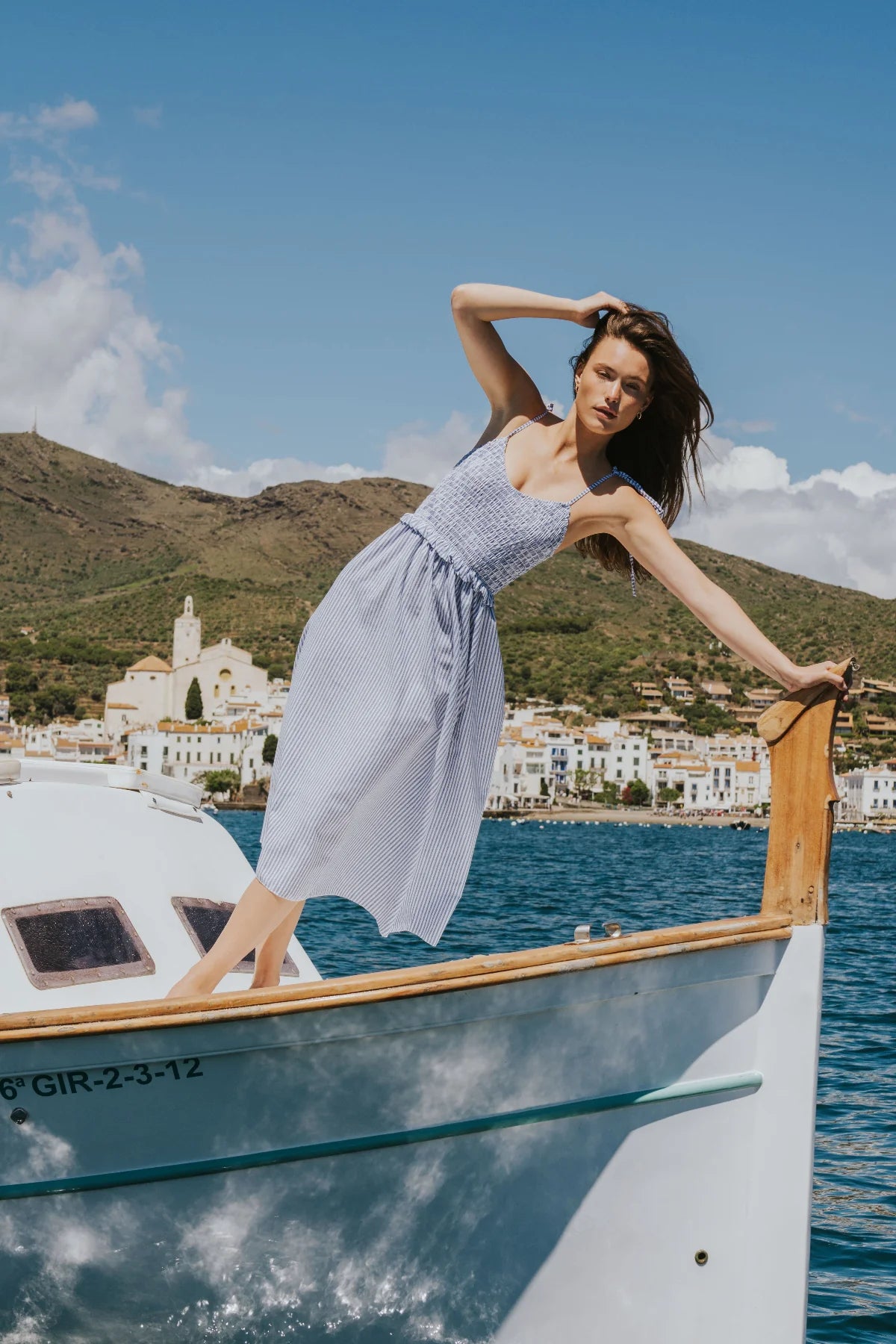 Blue Striped Nautical Dress