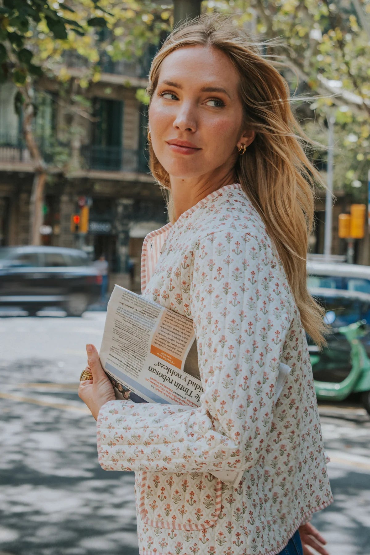 Bea Jacket Pink Flowers