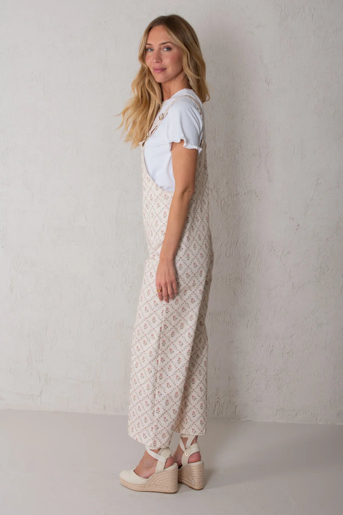 Carmela Jumpsuit Pink Flowers