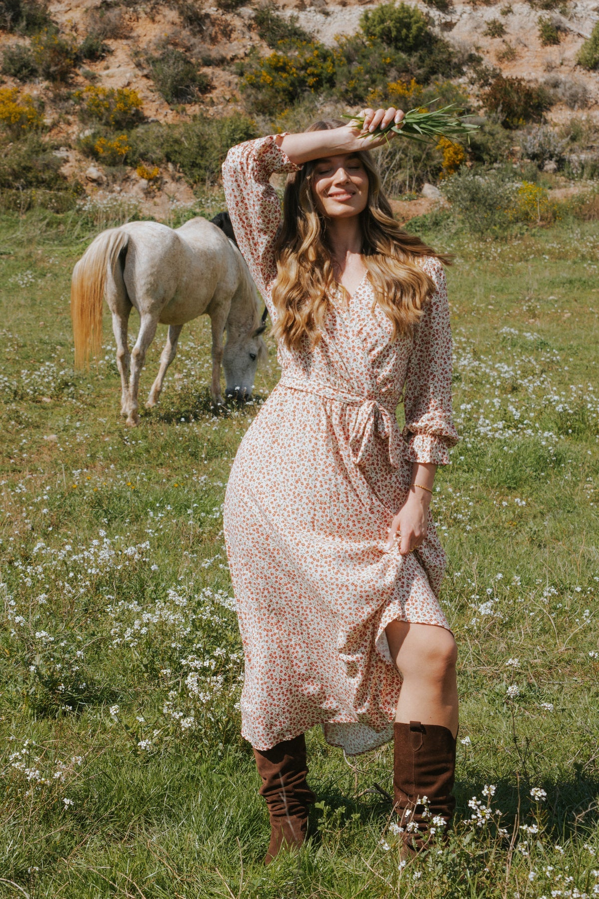 Julieta Dress Red Flowers