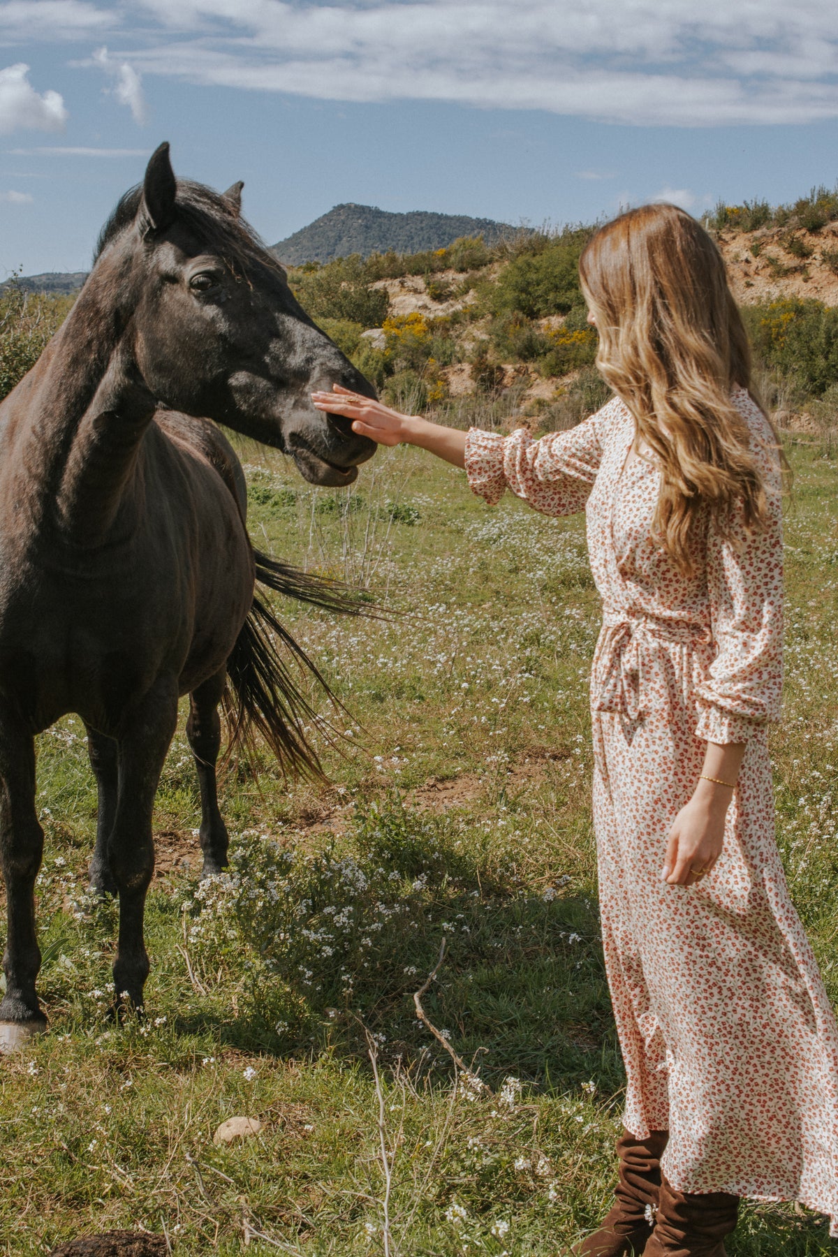Julieta Dress Red Flowers