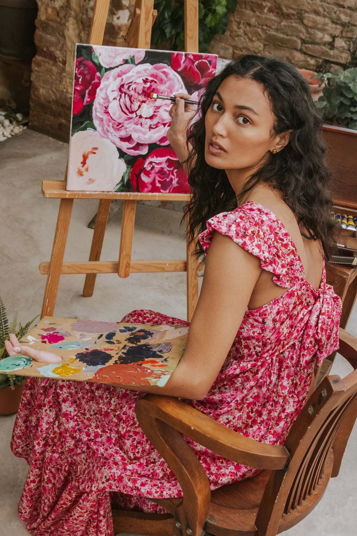 Lucia Dress Pink Poppy