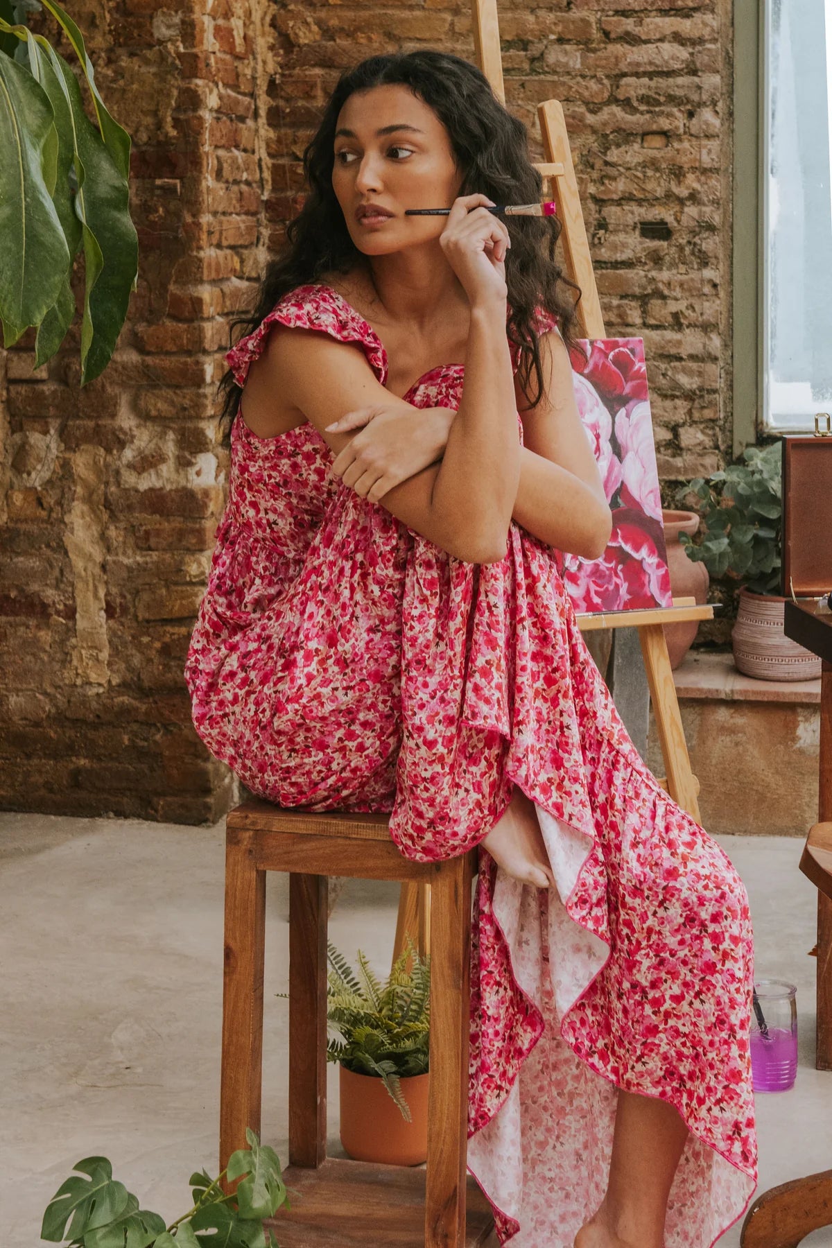 Lucia Dress Pink Poppy