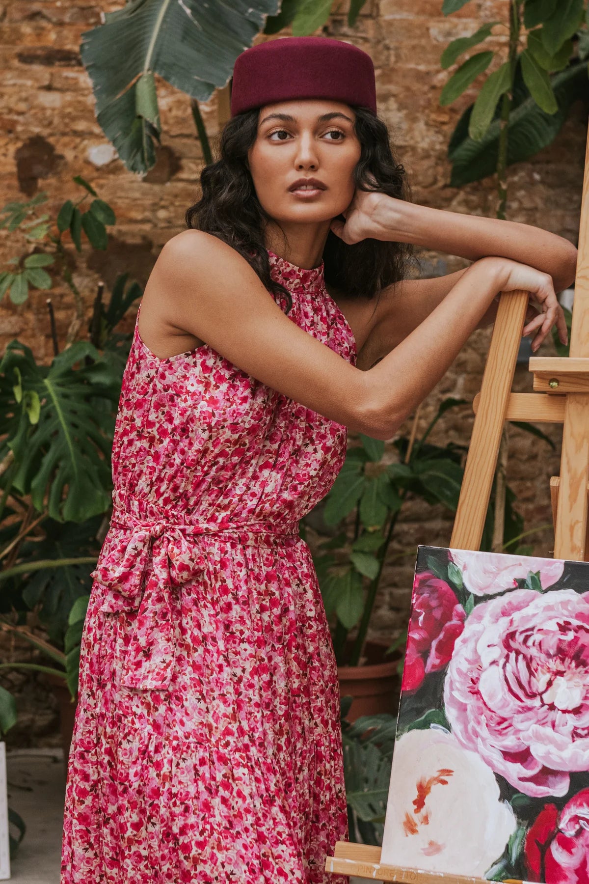 Dalia Dress Pink Poppy