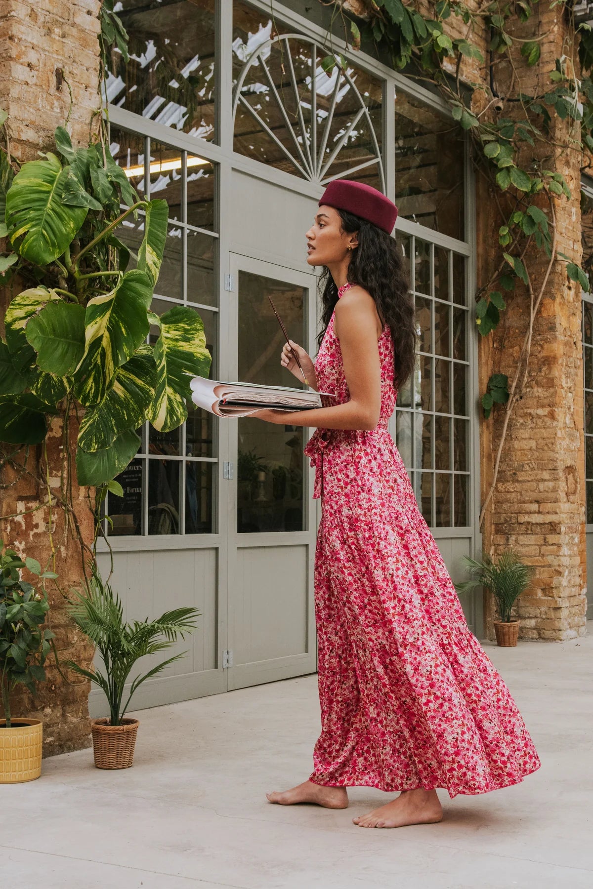 Dalia Dress Pink Poppy