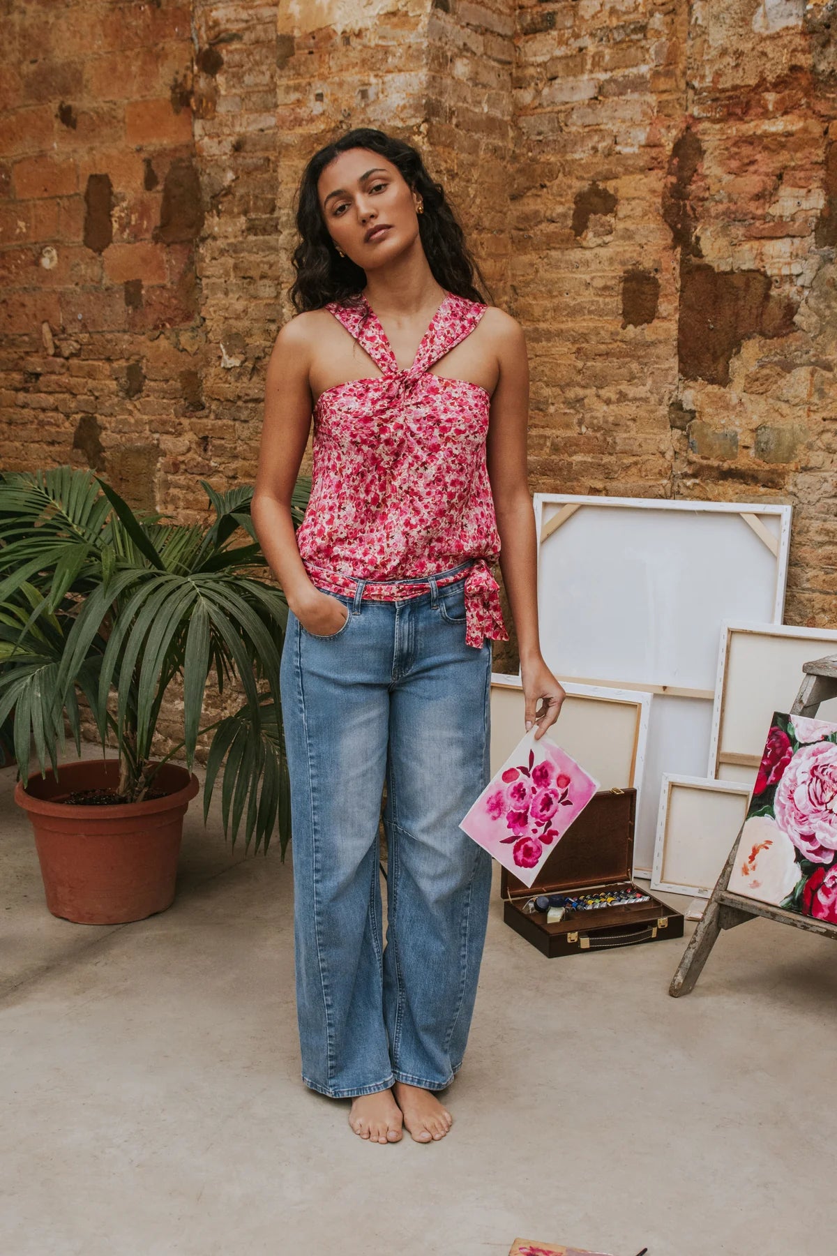 Noelia Tank Top Pink Poppy