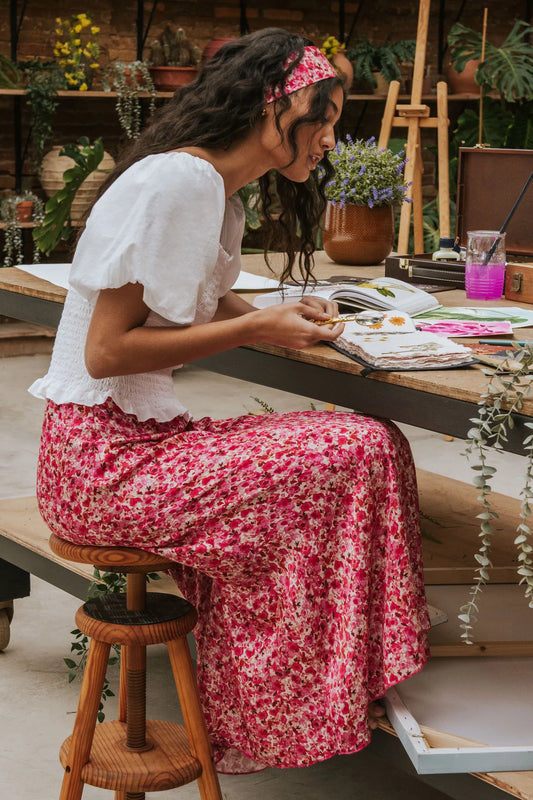 Carla Skirt Pink Poppy