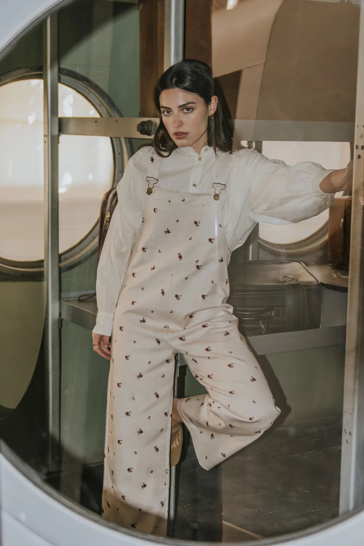 Carmela Jumpsuit Red Flowers