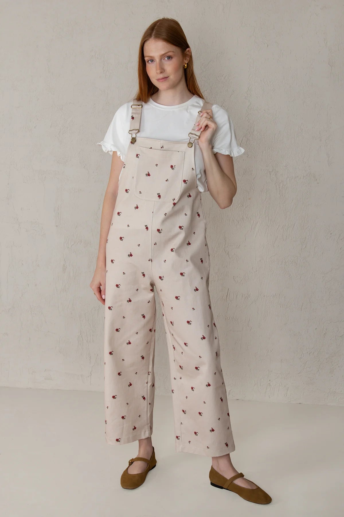 Carmela Jumpsuit Red Flowers